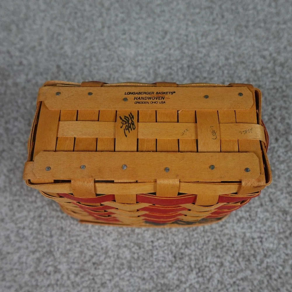Longaberger 25th Anniversary Basket 1973-1998 Americana Red Blue Vintage